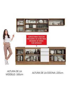 Cocina integral Madesa Glamy