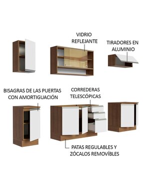 Cocina integral Madesa Glamy