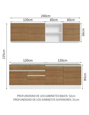 Cocina integral Madesa Glamy