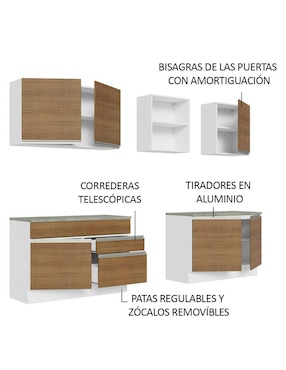 Cocina integral Madesa Glamy