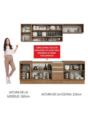 Cocina integral Madesa Glamy