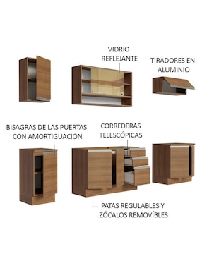 Cocina integral Madesa Glamy