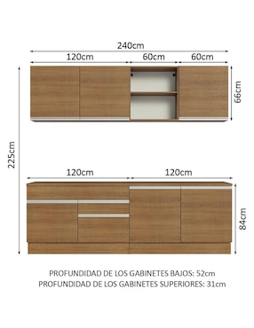 Cocina integral Madesa Glamy