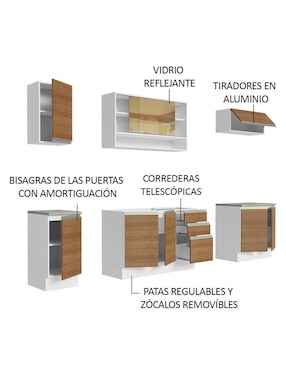 Cocina integral Madesa Glamy