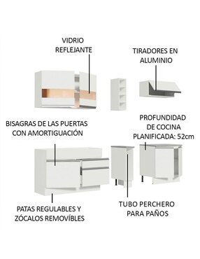 Cocina integral Madesa Parma Glamy