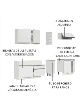 Cocina integral Madesa Parma Glamy