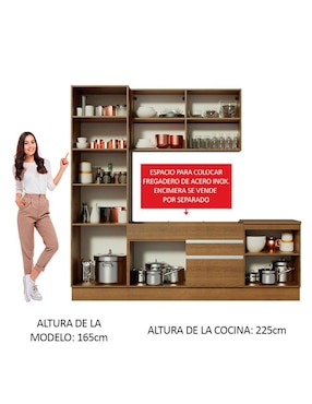 Cocina integral Madesa Bari Glamy