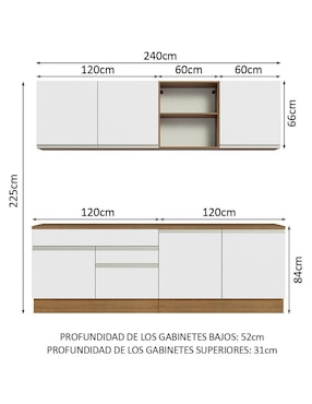 Cocina integral Madesa Glamy