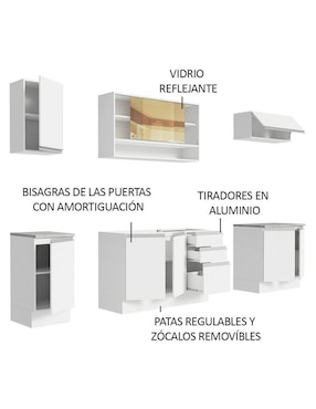 Cocina integral Madesa Glamy