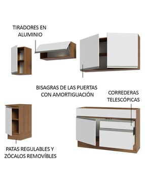 Cocina integral Madesa Glamy