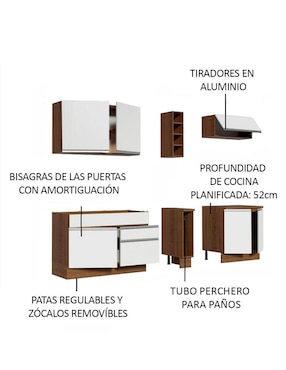 Cocina integral Madesa Parma Glamy