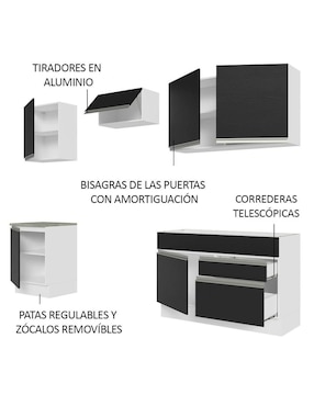 Cocina integral Madesa Glamy