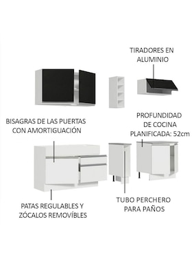 Cocina integral Madesa Parma Glamy