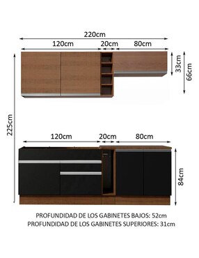 Cocina integral Madesa Parma Glamy