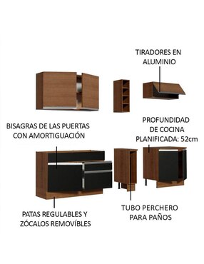 Cocina integral Madesa Parma Glamy