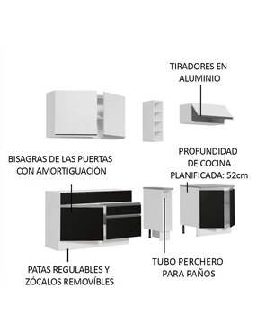 Cocina integral Madesa Parma Glamy