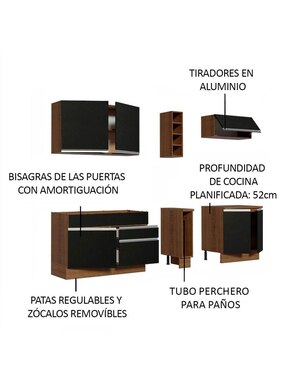 Cocina integral Madesa Parma Glamy