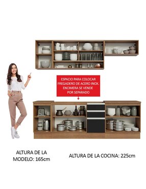 Cocina integral Madesa Glamy