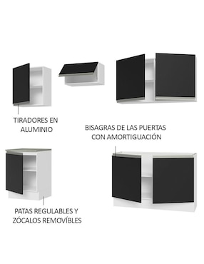 Cocina integral Madesa Glamy