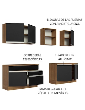 Cocina integral Madesa Glamy