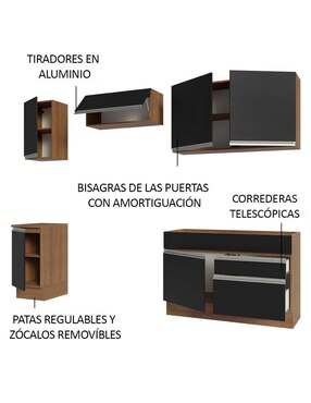Cocina integral Madesa Glamy