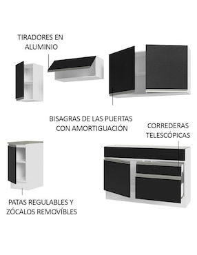 Cocina integral Madesa Glamy