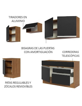 Cocina integral Madesa Glamy