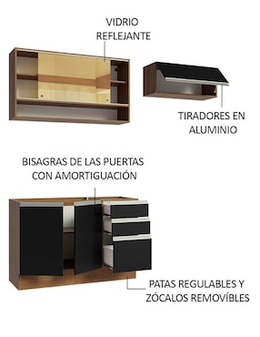 Cocina integral Madesa Glamy
