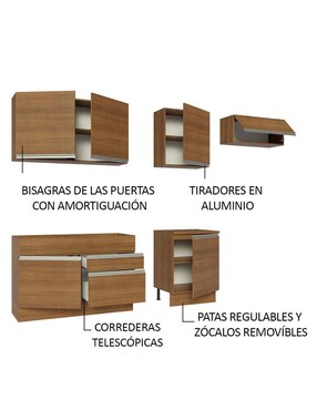 Cocina integral Madesa Glamy