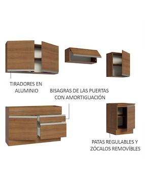 Cocina integral Madesa Glamy