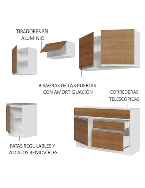 Cocina integral Madesa Glamy