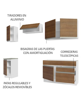 Cocina integral Madesa Glamy
