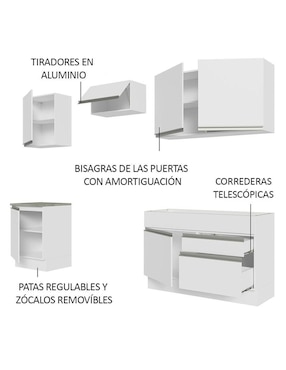 Cocina integral Madesa Glamy
