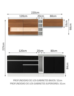 Cocina integral Madesa Parma