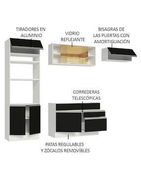 Cocina integral Madesa Glamy