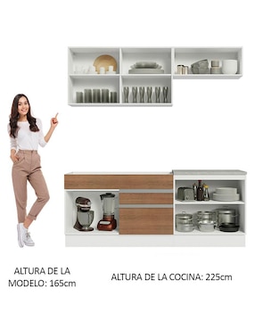 Cocina integral Madesa Glamy
