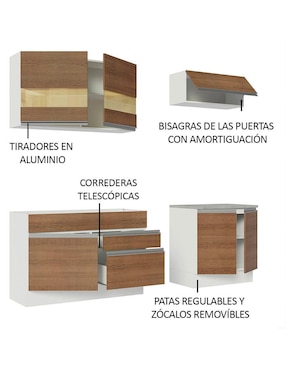 Cocina integral Madesa Glamy