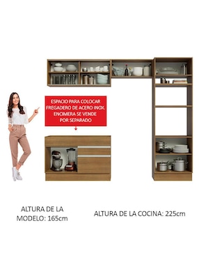 Cocina integral Madesa Glamy