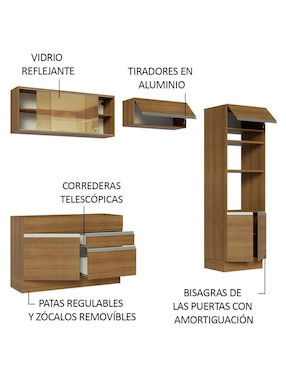Cocina integral Madesa Glamy