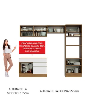 Cocina integral Madesa Glamy