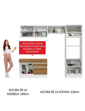 Cocina integral Madesa Glamy