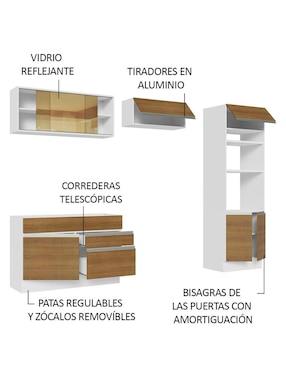 Cocina integral Madesa Glamy