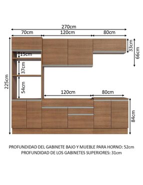 Cocina integral Madesa Glamy