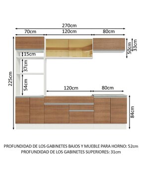 Cocina integral Madesa Glamy