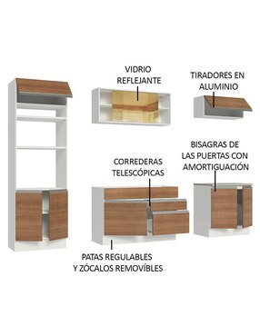 Cocina integral Madesa Glamy
