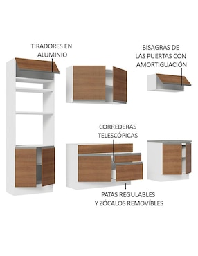 Cocina integral Madesa Glamy