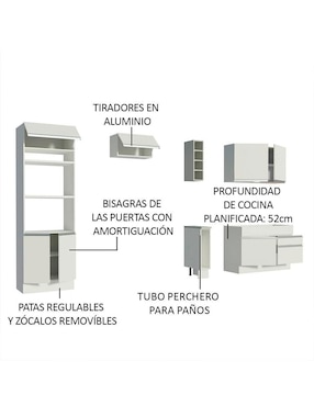 Cocina integral Madesa Jade Glamy