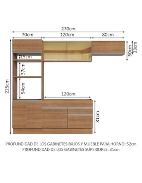 Cocina integral Madesa Glamy
