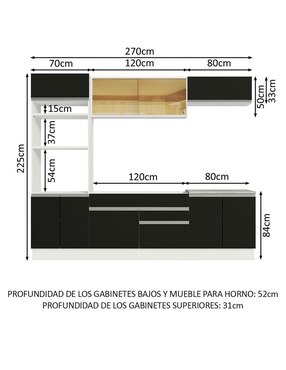 Cocina integral Madesa Glamy