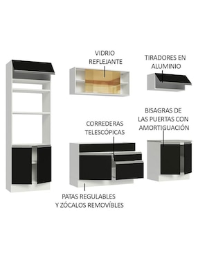 Cocina integral Madesa Glamy